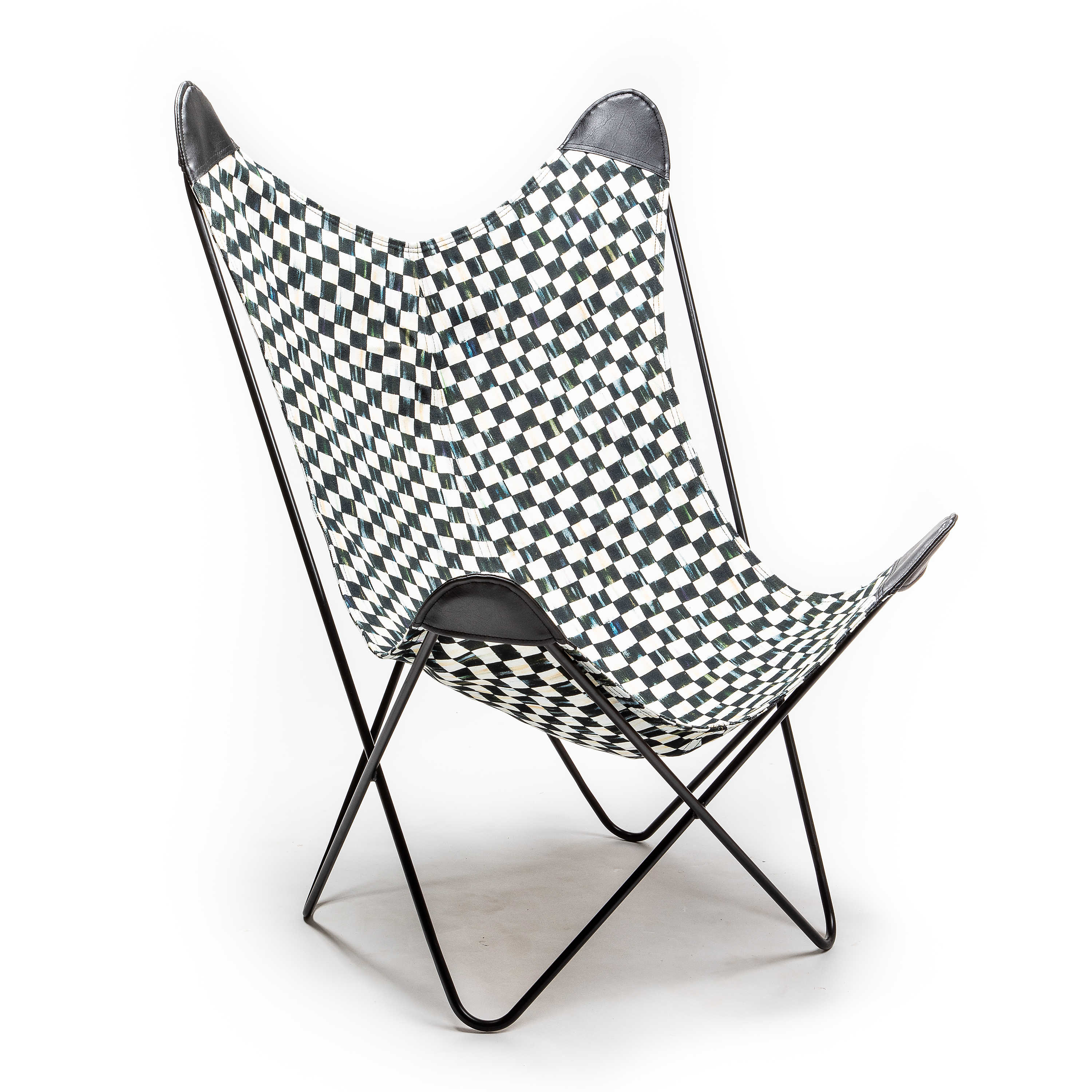 Courtly Check Butterfly Chair mackenzie-childs Panama 0