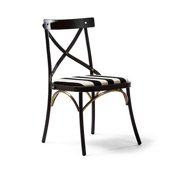 Flatiron Black Stripe Dining Chair
