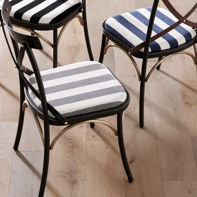 Grey striped dining online chairs