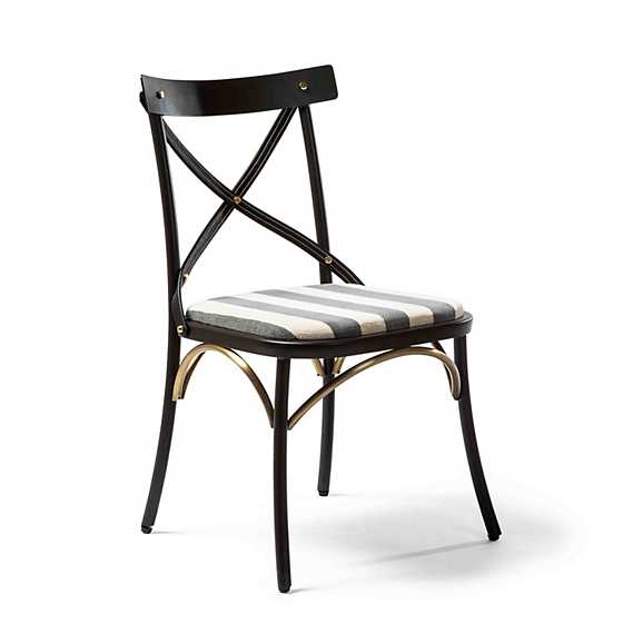 Flatiron Grey Stripe Dining Chair