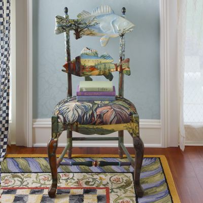 MacKenzie Childs Forest Fish Chair