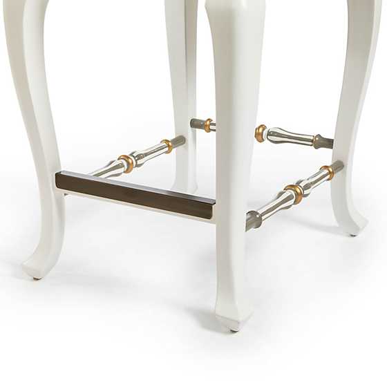Sterling Check Counter Stool with Back image five