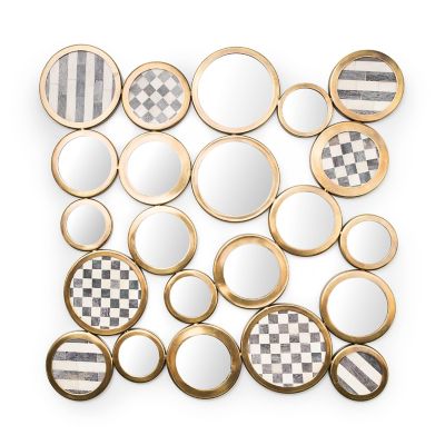 Golden Rings Wall Mirror mackenzie-childs Panama 0