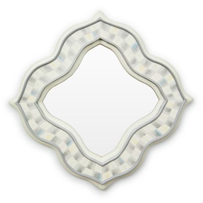 Sterling Quatriflower Small Wall Mirror mackenzie-childs Panama 0