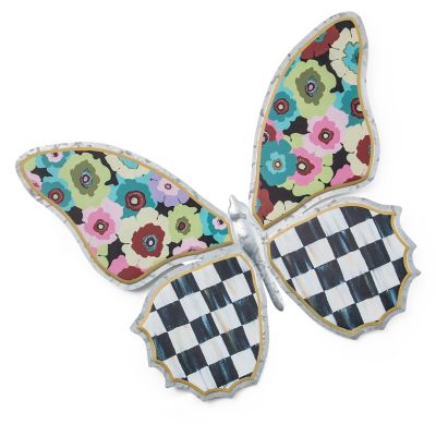 Always Flowers Large Outdoor Butterfly Wall Decor mackenzie-childs Panama 0