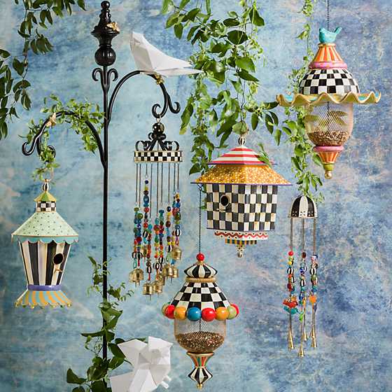 Courtly Stripe Birdhouse image two