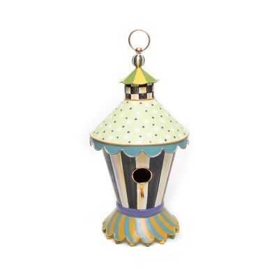 Courtly Stripe Birdhouse mackenzie-childs Panama 0