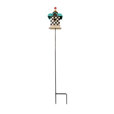 Courtly Check Birdhouse Stake mackenzie-childs Panama 0