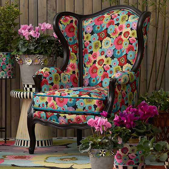 Always Flowers Outdoor Wing Chair image two