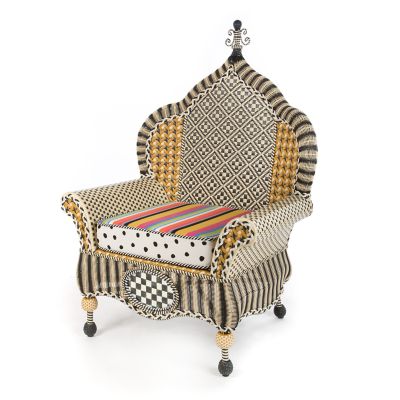 Courtyard Outdoor Wing Chair - Bathing Hut mackenzie-childs Panama 0