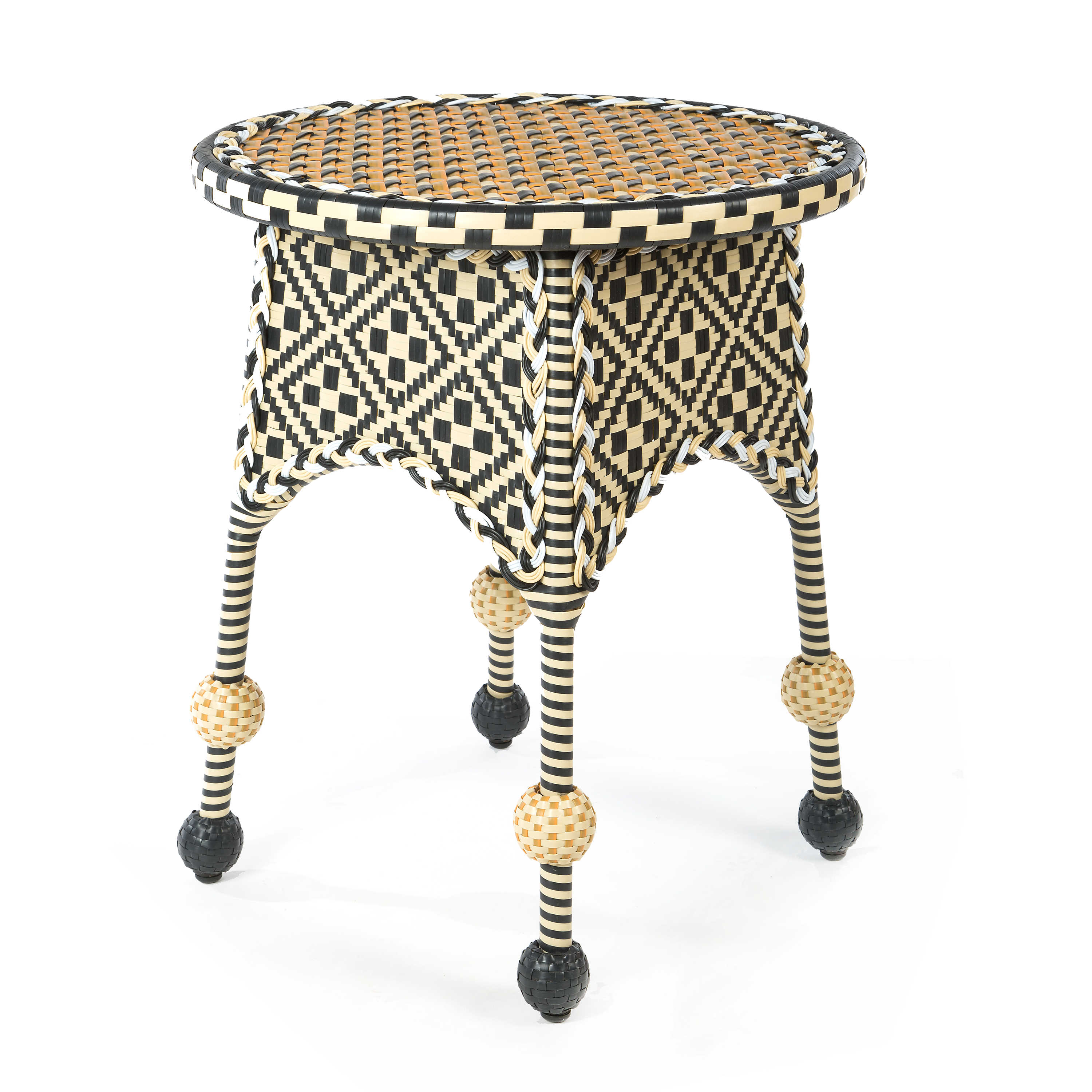 Courtyard Outdoor End Table mackenzie-childs Panama 0