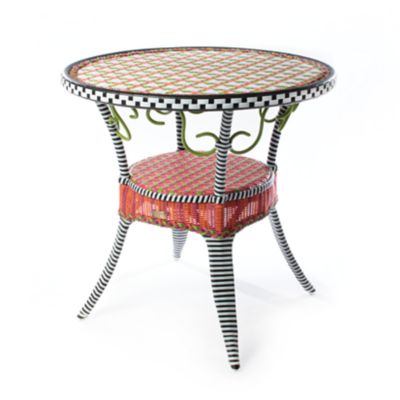 Breezy Poppy Outdoor Cafe Table mackenzie-childs Panama 0