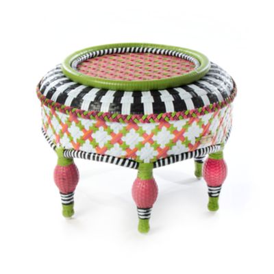 Breezy Poppy Outdoor Ottoman mackenzie-childs Panama 0