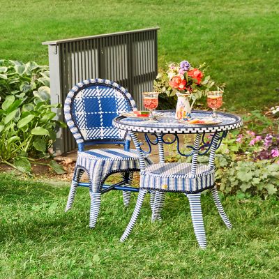 MacKenzie Childs Boathouse Outdoor Cafe Chair