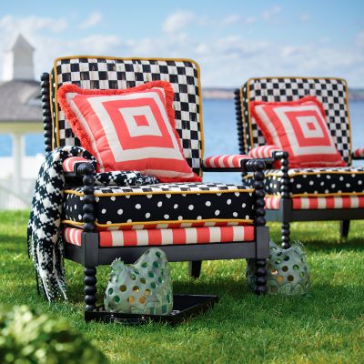 MacKenzieChilds Spindle Cabana Outdoor Chair