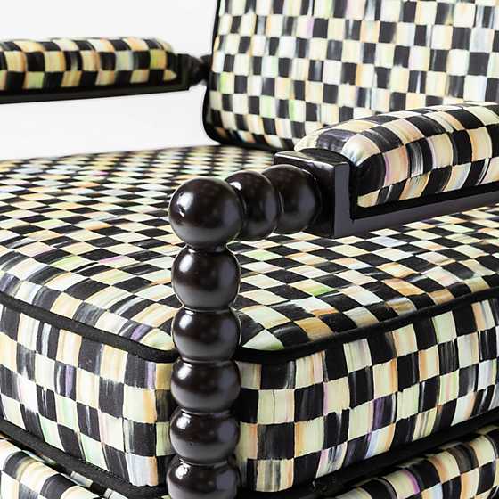 Spindle Check Outdoor Chair image four