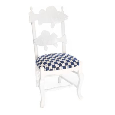 Royal Check Outdoor Fish Chair mackenzie-childs Panama 0