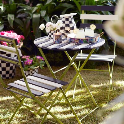 Black bistro garden set hot sale