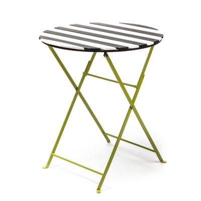 Outdoor metal bistro table and online chairs