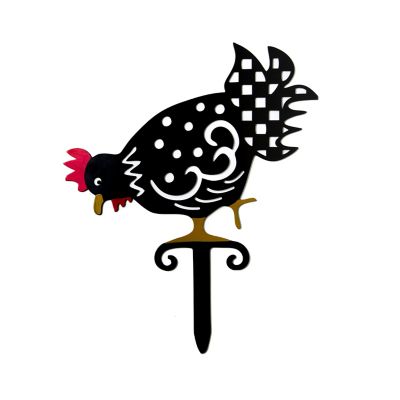 Chicken Lawn Stake - Pecking mackenzie-childs Panama 0