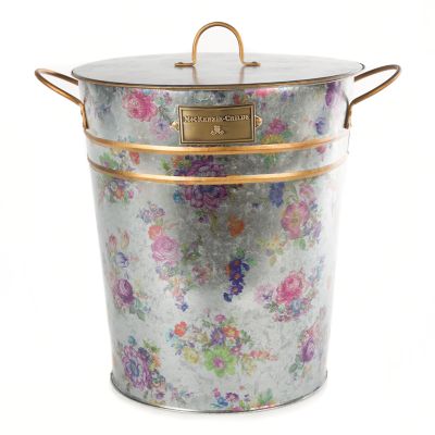 Flower Market Galvanized Container with Scoop mackenzie-childs Panama 0