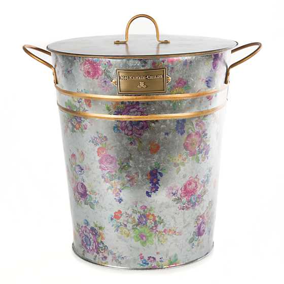 Flower Market Galvanized Container with Scoop