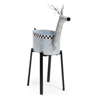 Reindeer Galvanized Metal Planter mackenzie-childs Panama 0