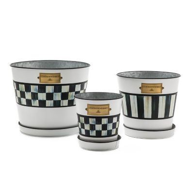 Spectator Pots & Saucers, Set of 3