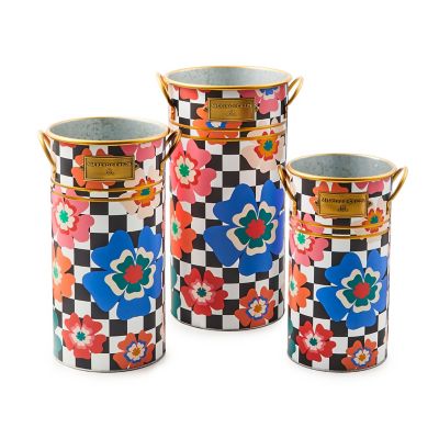 Dolce Vita Flower Buckets, Set of 3 mackenzie-childs Panama 0