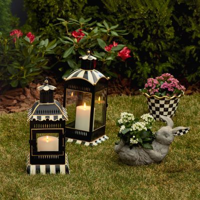 MacKenzie-Childs  Courtly Stripe Small Candle Lantern