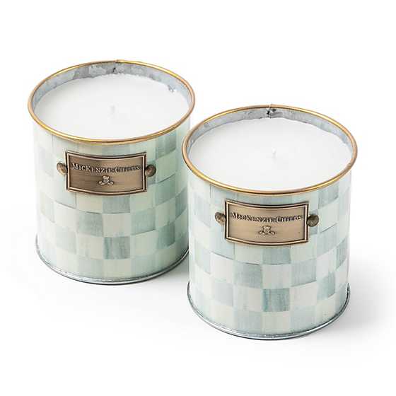 Sterling Check Citronella Candles - Small - Set of 2 image two
