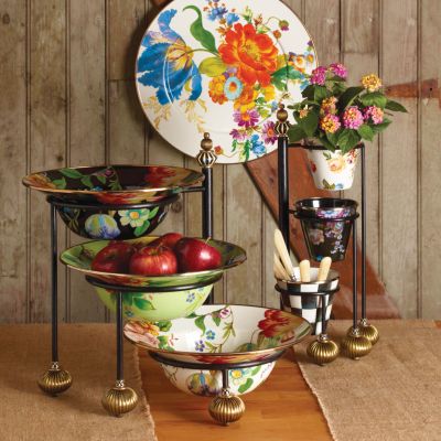 Serving bowl online stand