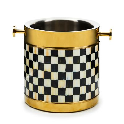 Courtly Check 3260 Gold Ice Bucket mackenzie-childs Panama 0