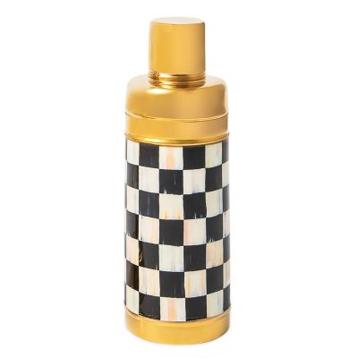 Courtly Check 3260 Gold Cocktail Shaker mackenzie-childs Panama 0