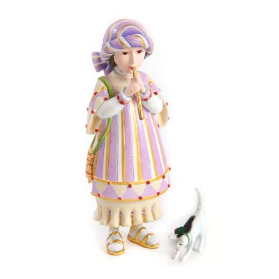 Patience Brewster Nativity Piping Girl with Kitten Figures
