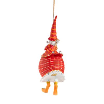 MacKenzie-Childs | Patience Brewster Dash Away Red Mrs. Santa Ornament