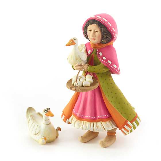 Patience Brewster Nativity Girl with Duck Figures