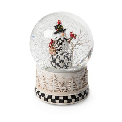 Farmhouse Snowman Snow Globe mackenzie-childs Panama 0