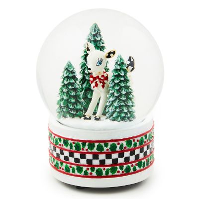 Deary Deer Snow Globe mackenzie-childs Panama 0