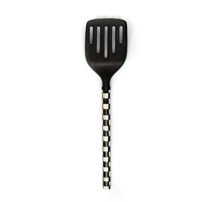 MacKenzie-Childs  Courtly Check Slotted Turner - Black