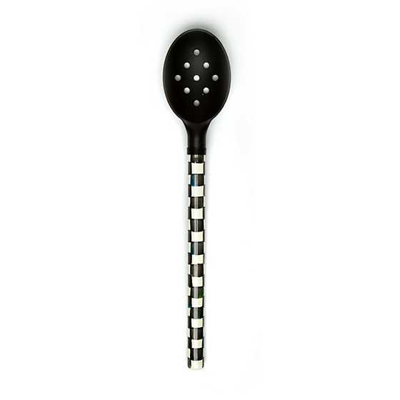 Courtly Check Slotted Spoon - Black