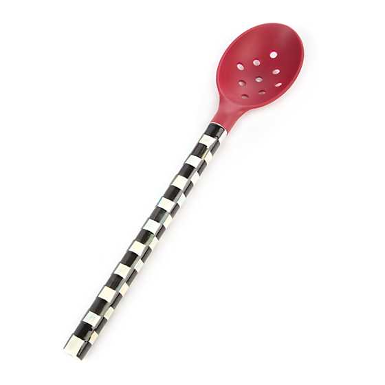 Courtly Check Slotted Spoon - Red