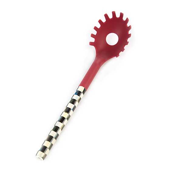 Courtly Check Pasta Spoon - Red