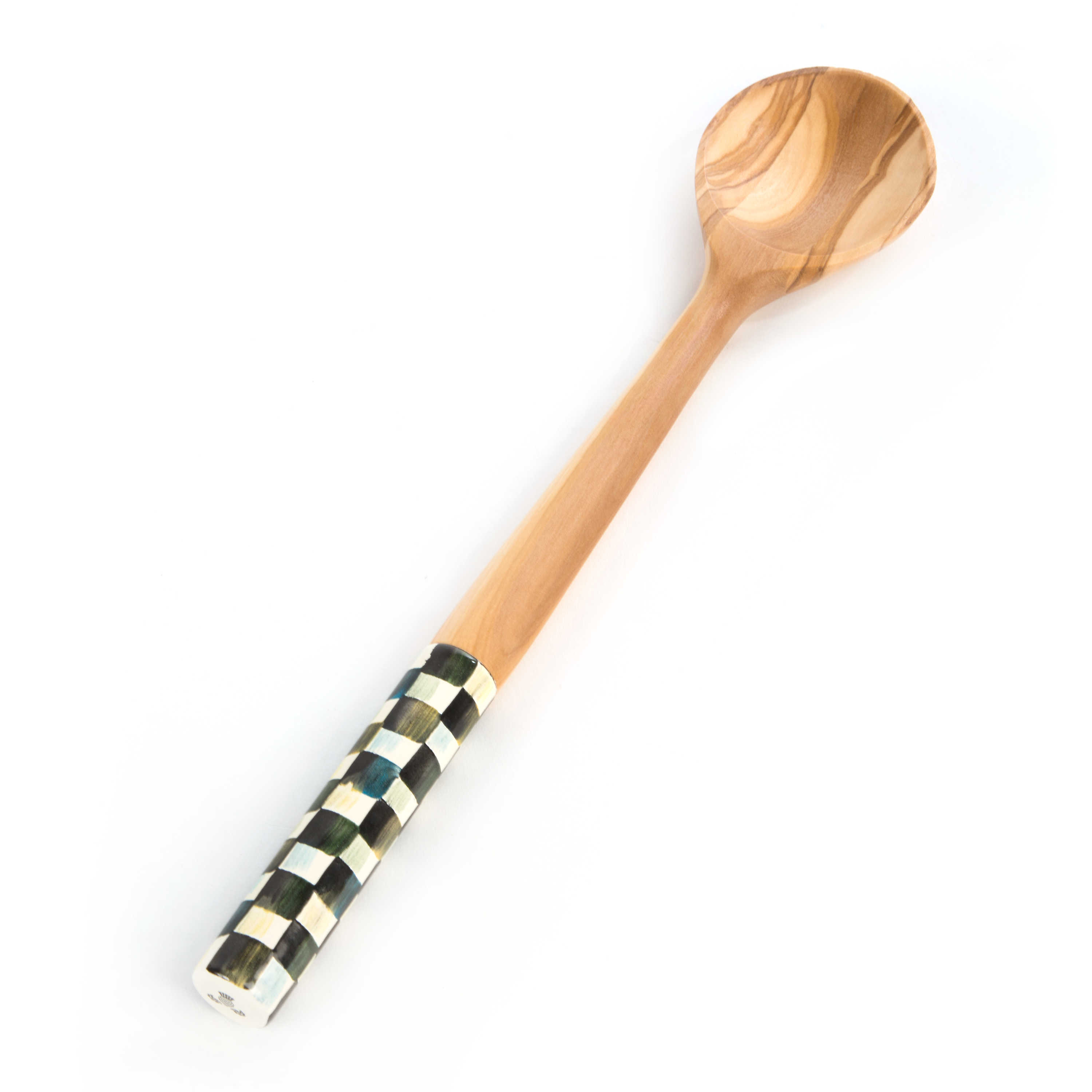 Courtly Check Olivewood Spoon mackenzie-childs Panama 0