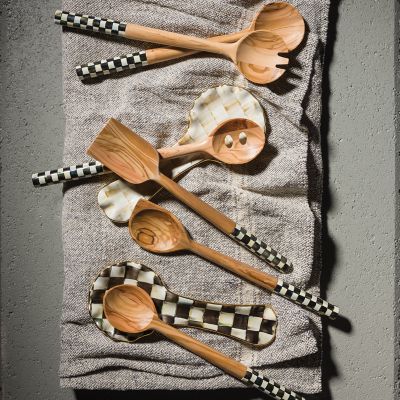 Courtly Check Pasta Spoon - Red - RFD