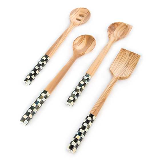 Courtly Check Olivewood Scraping Spoon image four