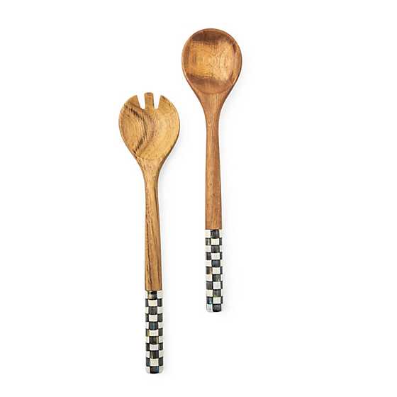 Courtly Check Salad Servers image two
