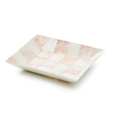 Rosy Check Capiz Soap Dish mackenzie-childs Panama 0