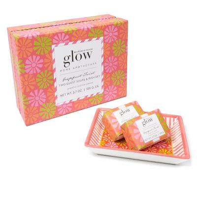 Grapefruit Twist Bar Soap & Dish Set mackenzie-childs Panama 0