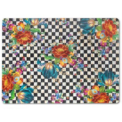 Courtly Flower Market Cork Back Placemats, Set of 4